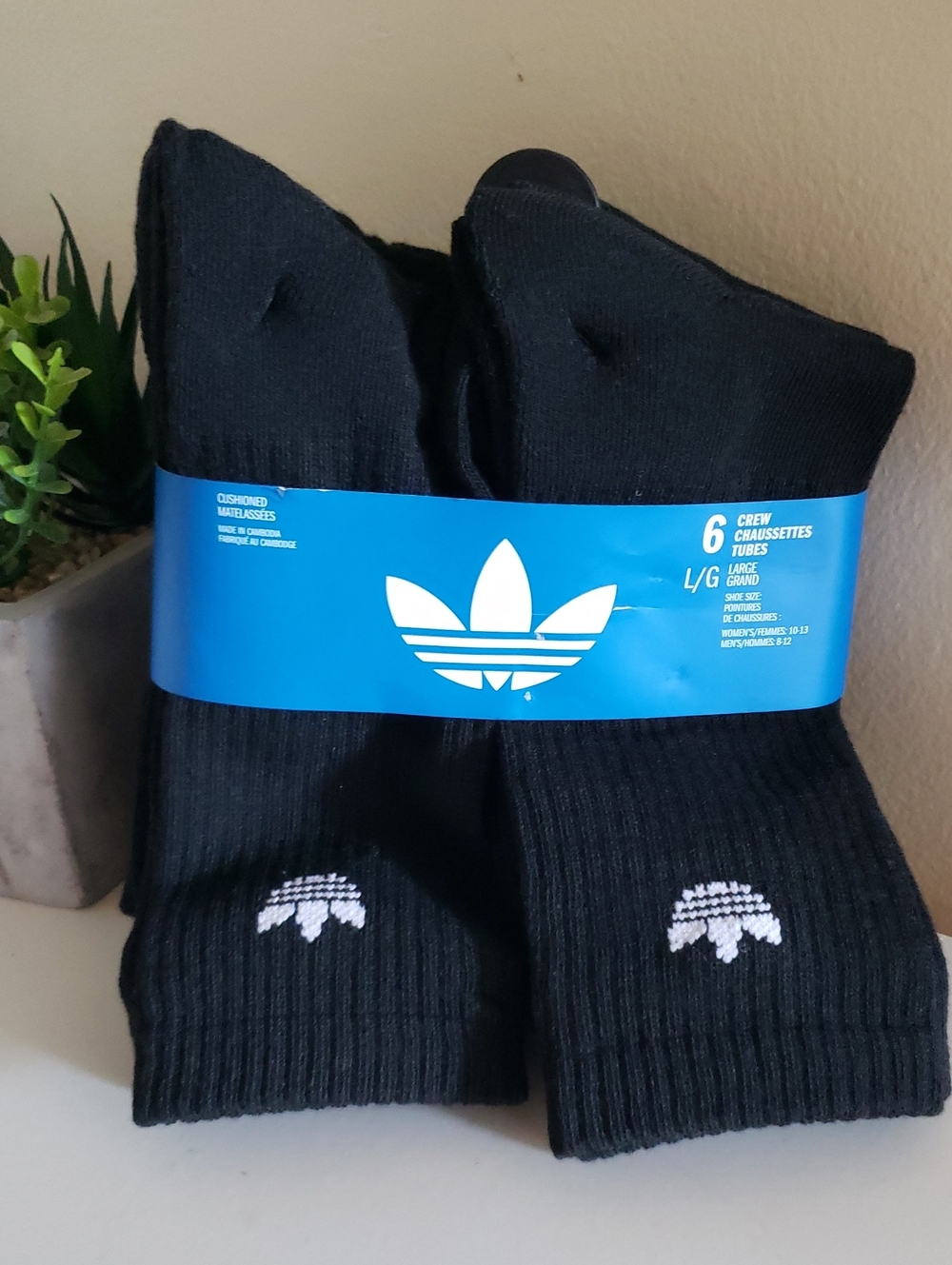 ADIDAS BNIP Crew  Tall Socks - 6 Pack UNISEX